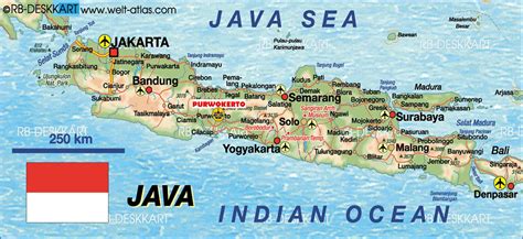 Peta Wisata di Pulau Jawa